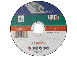 Bosch doorslijpschijf metaal 125x2,5x22,23 mm recht