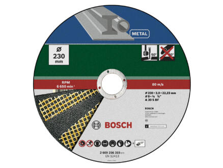 Bosch doorslijpschijf metaal 230x3x22,23 mm recht 1