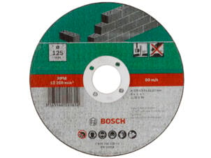 Bosch doorslijpschijf steen 125x3x22,23 mm recht