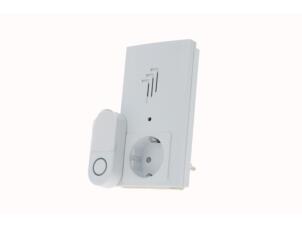 Ceezam draadloze deurbelset plug-in doorvoerstekker 100m 38 melodieën wit