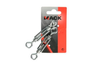 Mack draadspanner met 2 ogen M5 50mm verzinkt 2 stuks