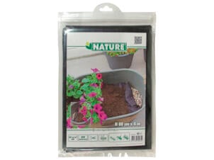 Nature drainagedoek bloembak 4x0,80 m 50 g/m² zwart