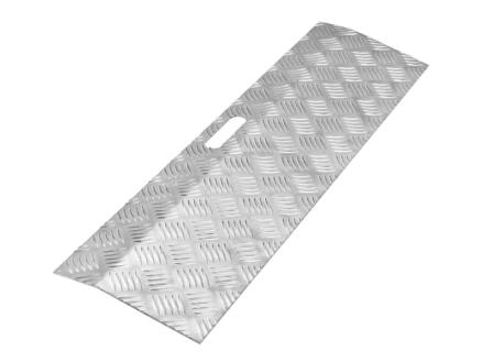 Secucare drempelhulp type 1 hoogte verstelbaar 0-30 mm 78x20 cm aluminium lichtgrijs