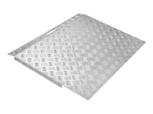 Secucare drempelhulp type 3 hoogte verstelbaar 50-150 mm 78x59,5 cm aluminium lichtgrijs