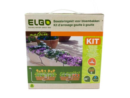 Elgo druppelsysteem voor bloembakken 24 druppelaars 1