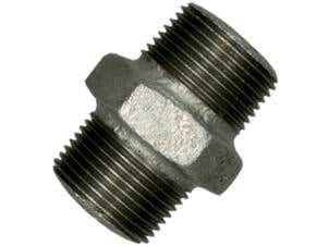 Saninstal dubbele nippel MM 1/2" galva
