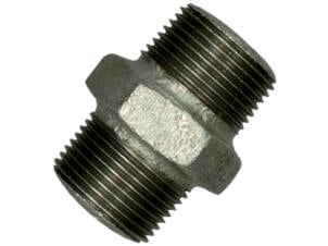 Saninstal dubbele nippel MM 3/8" galva