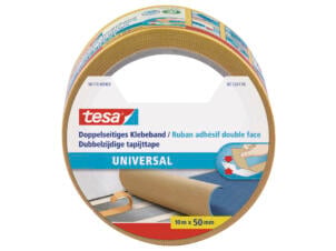 Tesa dubbelzijdige kleefband 10m x 50mm geel