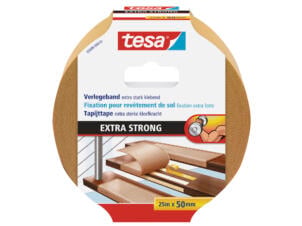 Tesa dubbelzijdige tapijttape 25m x 50mm geel