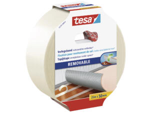 Tesa dubbelzijdige tapijttape 25m x 50mm wit