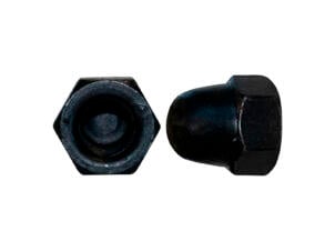 Pgb-fasteners écrou borgne à six pans DIN1587 M6 noir 12 pièces