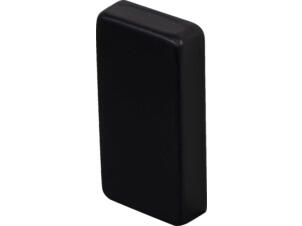 CanDo eindkap trapleuning 25x50 mm mat zwart metaal 2 stuks