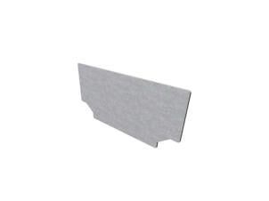 eindplaatje voor afvoergoot 1m H6cm RVS 1102936