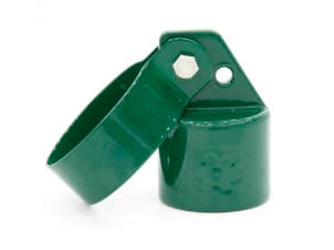Giardino eindstuk bovenbuis 42/48 mm met klem 60mm groen