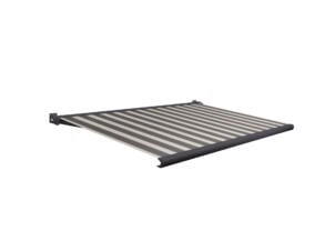 Domasol elektrische zonneluifel F20 400x300 cm + afstandsbediening grijs-crème strepen met antracietgrijs frame
