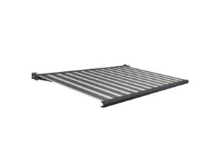 Domasol elektrische zonneluifel F20 400x300 cm + afstandsbediening groen-wit strepen met antracietgrijs frame