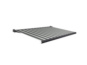 Domasol elektrische zonneluifel F20 450x300 cm + afstandsbediening groen-wit strepen met antracietgrijs frame