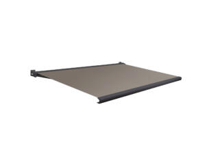 Domasol elektrische zonneluifel F20 450x300 cm + afstandsbediening lichtbruin met antracietgrijs frame
