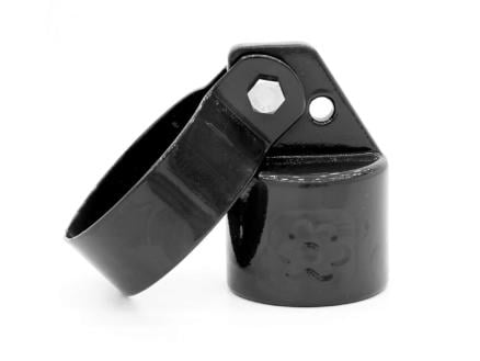 Giardino embout pour lisse supérieure 42/48 mm avec collier 60mm noir 1