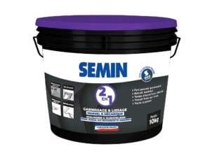 Semin enduit de garnissage et de lissage 2 en 1 10kg