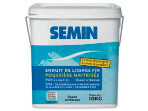Semin enduit de lissage poussière maîtrisée 10kg