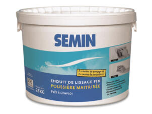 Semin enduit de lissage poussière maitrisée 25kg