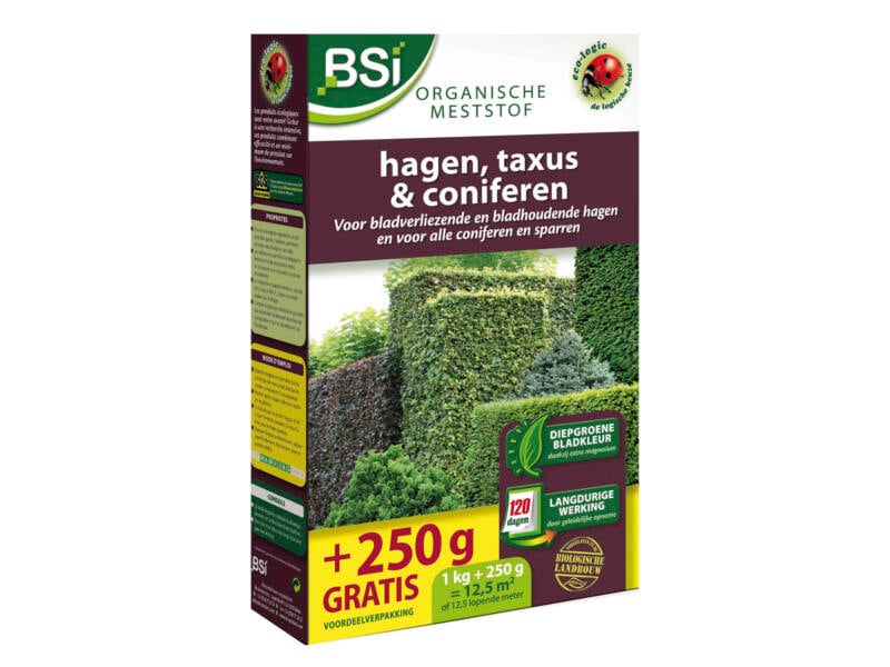 Engrais Organifer Pour Haies Et Conifères – 10 Kg Pour 200 M² – Granulés à Libération Prolongée – Pour Une Croissance Dense Et Verte