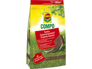 Compo engrais gazon Turbo 5kg 130m²