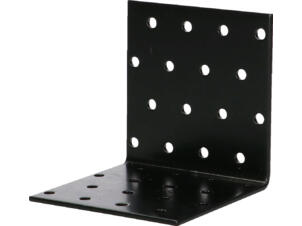 FG Wood Connectors équerre de fixation 80x80x80x2,5 mm noir
