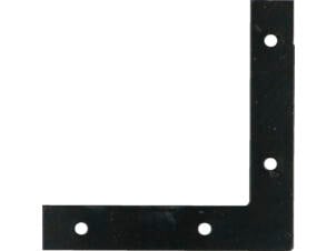 FG Wood Connectors équerre plate 100x100x18 mm noir