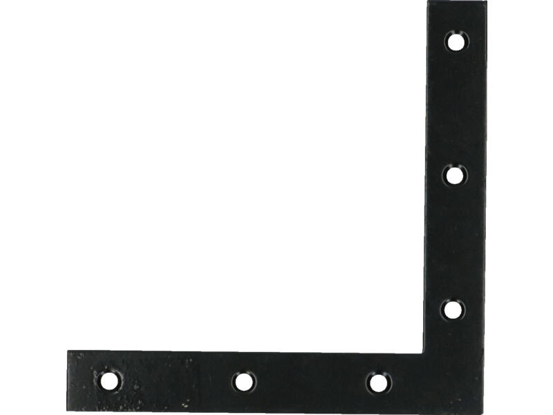 FG Wood Connectors équerre plate 120x120x18 mm noir | Hubo