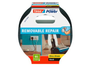 Tesa extra Power Eco Repair ruban adhésif de réparation 20m noir