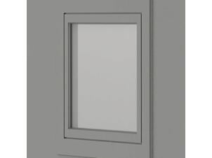 Biohort fenêtre oscillo-battante gauche pour abri de jardin CasaNova 83x65 cm gris quartz métallique
