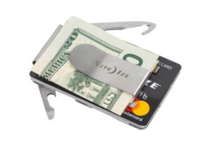 Nite Ize financiële tool geldclip/portefeuille 6 functies inox