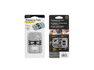 Nite Ize financiële tool geldclip/portefeuille 7 functies inox