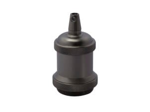 Chacon fitting E27 metaal titanium zwart