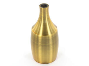 Chacon fitting toelopend spits E27 metaal/goud