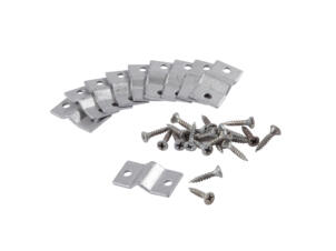Giardino fixation pour panneau grillagé Bari galvanisé 8 pièces