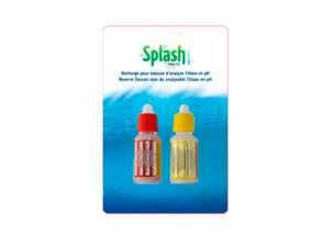 Splash flacon de recharge trousse d'analyse chlore et pH