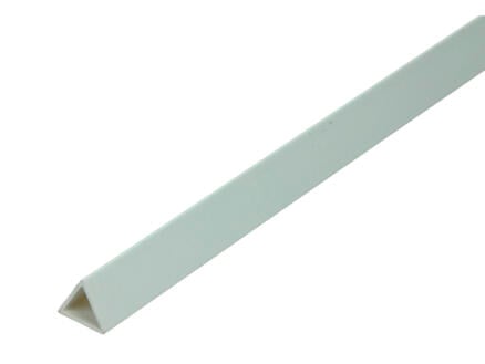 Arcansas flexibel profiel 1m 12mm PVC wit 1