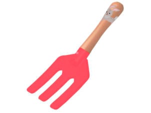 AVR fourche de jardin enfants 6cm 3 dents lapin
