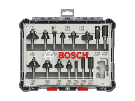Bosch Professional frezenset gemixt 8mm 15-delig 1