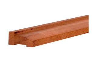 Outdoor Life Products fundamentbalk hardhout 300x8x4 cm 7 stuks