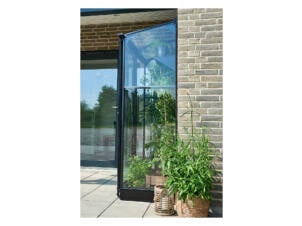 Halls fundering serre Qube Lean-To 24 zwart