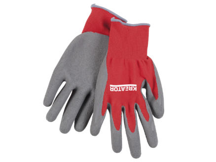 Kreator gants de travail XL latex rouge et gris 1