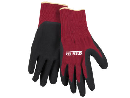 Kreator gants de travail XL latex rouge et noire 1
