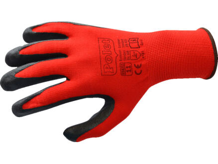 Polet gants de travail XXL nitrile rouge/noir 1