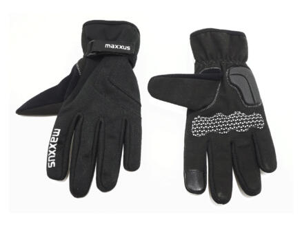 Maxxus gants de vélo L noir coupe-vent 1