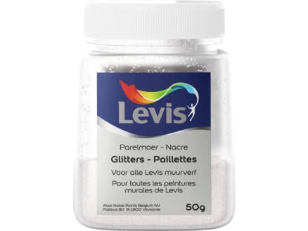 Levis glitters voor muurverf 50g parelmoer 1