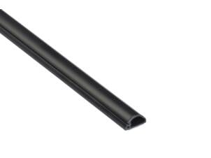 D-Line goulotte demi-cercle 16x8 mm 2m noir